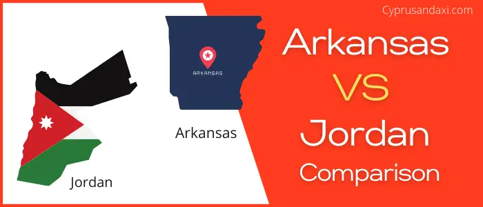 Is Arkansas bigger than Jordan