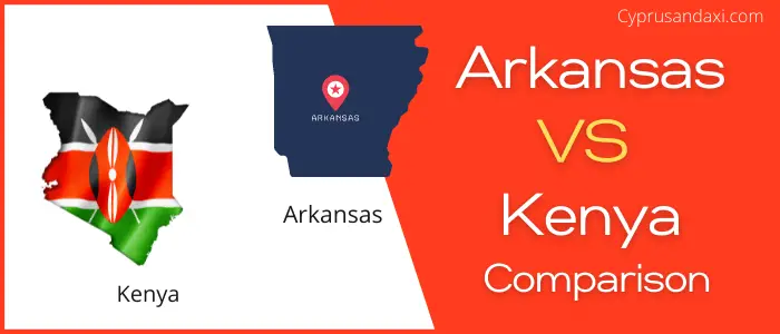 Is Arkansas bigger than Kenya