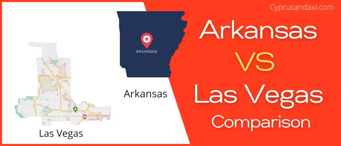 Is Arkansas bigger than Las Vegas