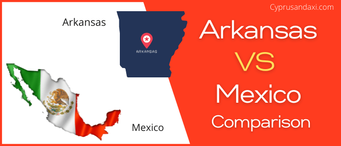 Is Arkansas bigger than Mexico