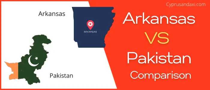 Is Arkansas bigger than Pakistan