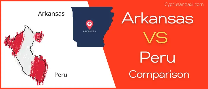 Is Arkansas bigger than Peru