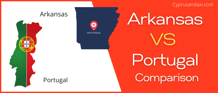 Is Arkansas bigger than Portugal