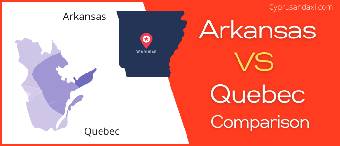 Is Arkansas bigger than Quebec