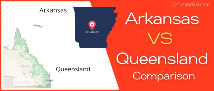 Is Arkansas bigger than Queensland