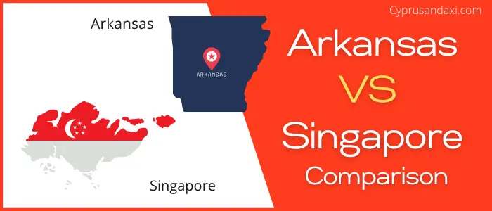 Is Arkansas bigger than Singapore