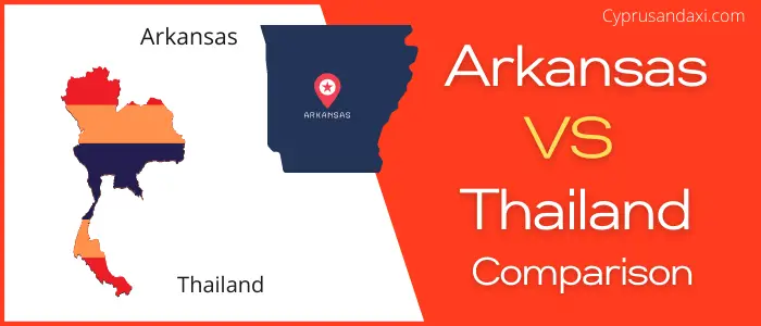Is Arkansas bigger than Thailand