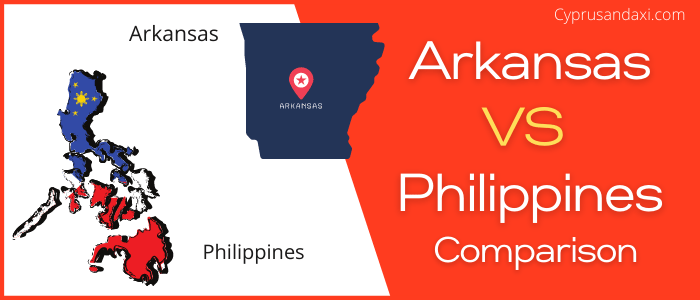Is Arkansas bigger than the Philippines