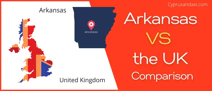 Is Arkansas bigger than the United Kingdom