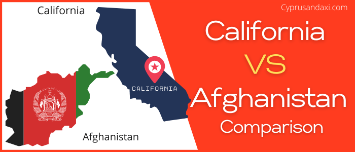Is California bigger than Afghanistan