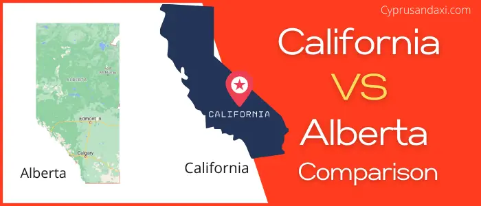 Is California bigger than Alberta