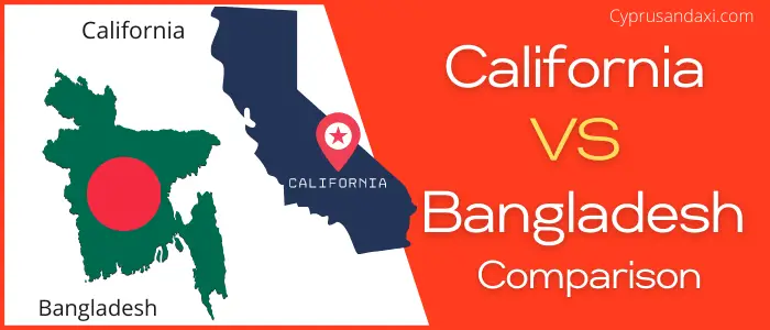 Is California bigger than Bangladesh
