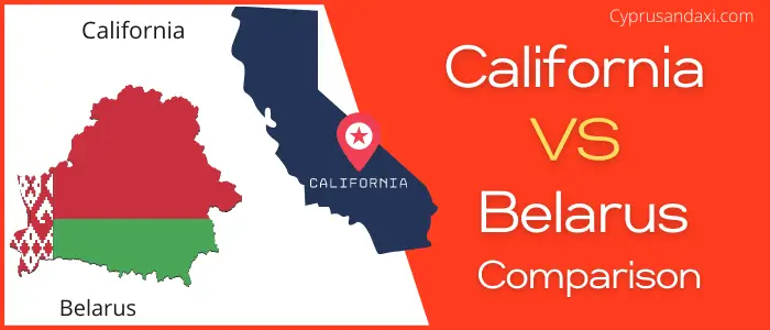Is California bigger than Belarus