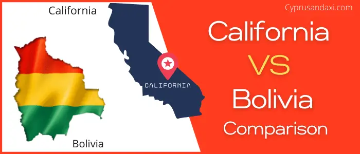 Is California bigger than Bolivia