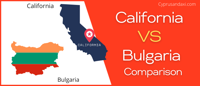Is California bigger than Bulgaria