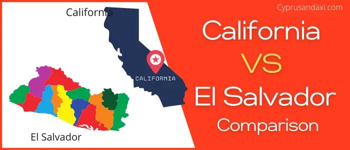 Is California bigger than El Salvador