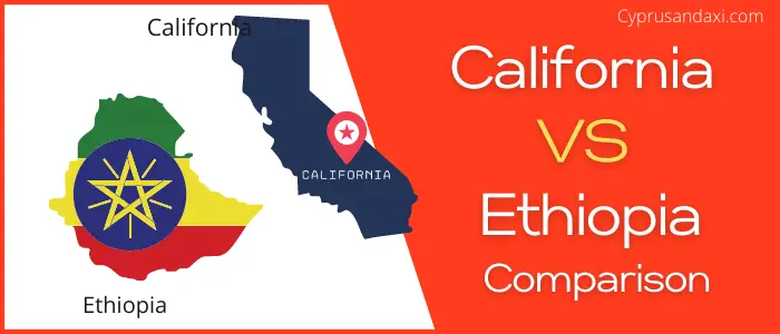 Is California bigger than Ethiopia