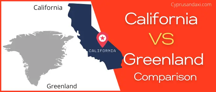 Is California bigger than Greenland