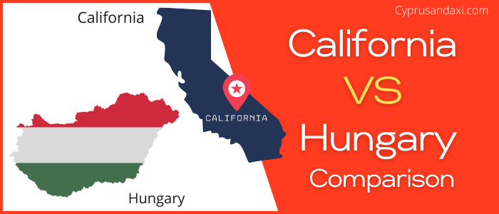 Is California bigger than Hungary
