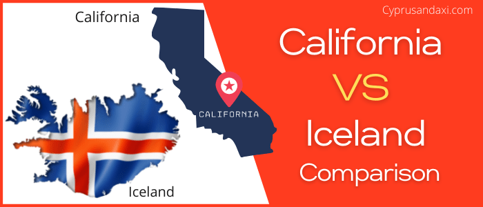 Is California bigger than Iceland