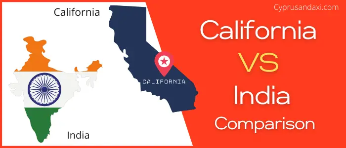 Is California bigger than India