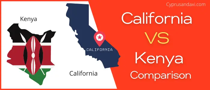 Is California bigger than Kenya