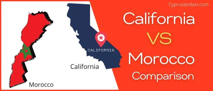 Is California bigger than Morocco