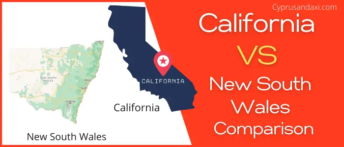 Is California bigger than New South Wales