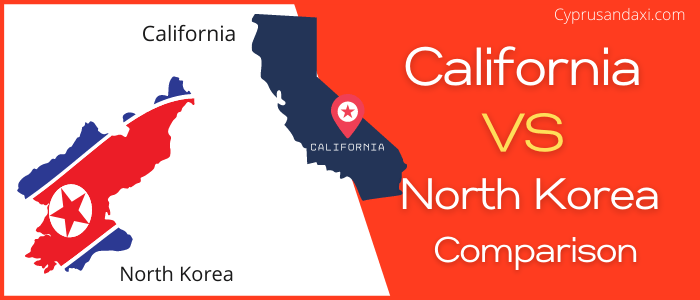Is California bigger than North Korea