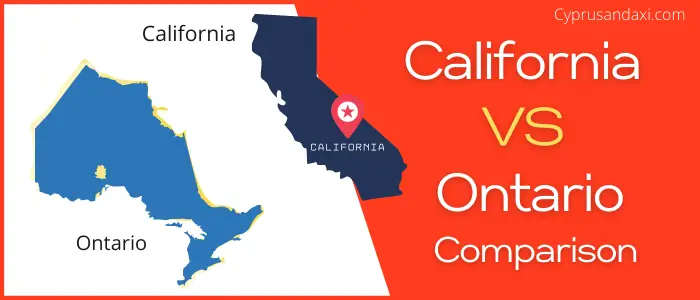 Is California bigger than Ontario
