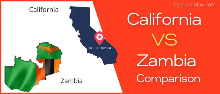 Is California bigger than Zambia