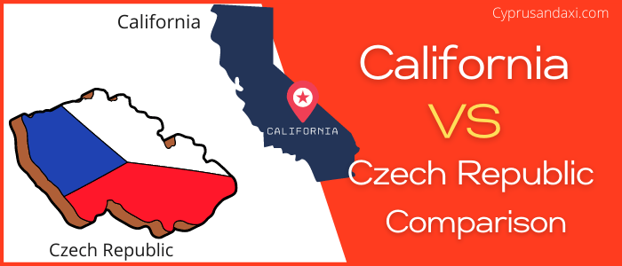 Is California bigger than the Czech Republic