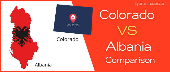 Is Colorado bigger than Albania