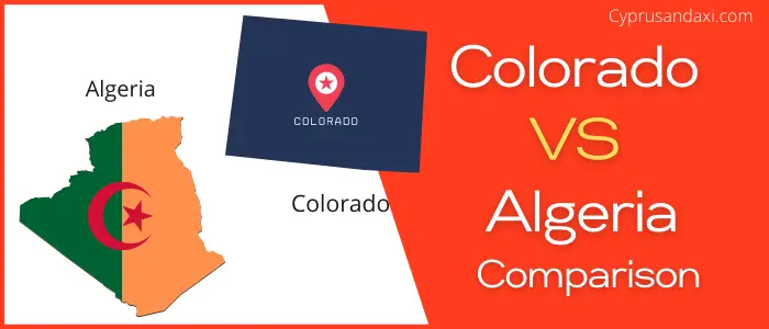 Is Colorado bigger than Algeria