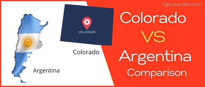 Is Colorado bigger than Argentina