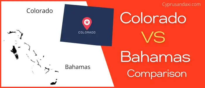 Is Colorado bigger than Bahamas