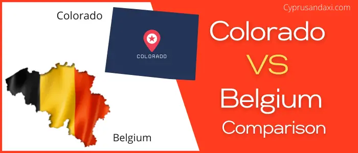 Is Colorado bigger than Belgium