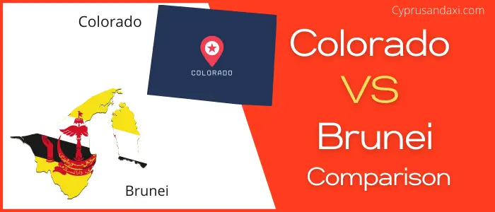 Is Colorado bigger than Brunei