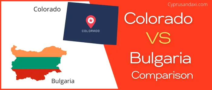 Is Colorado bigger than Bulgaria