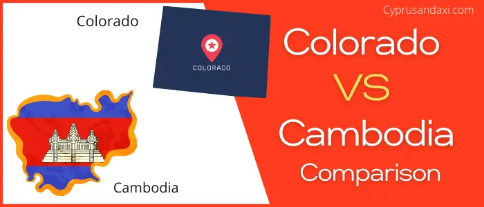 Is Colorado bigger than Cambodia