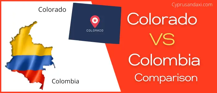 Is Colorado bigger than Colombia