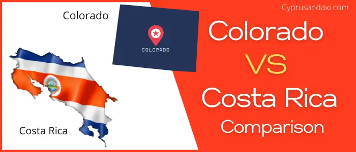 Is Colorado bigger than Costa Rica