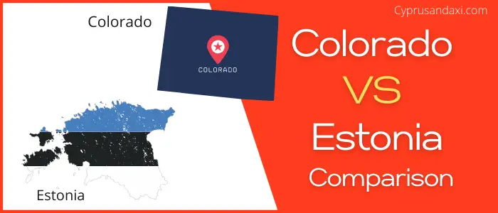 Is Colorado bigger than Estonia