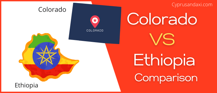 Is Colorado bigger than Ethiopia