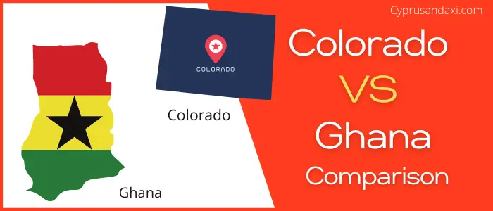 Is Colorado bigger than Ghana