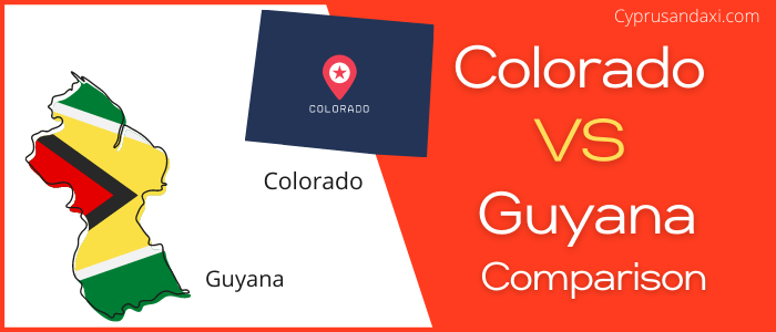Is Colorado bigger than Guyana
