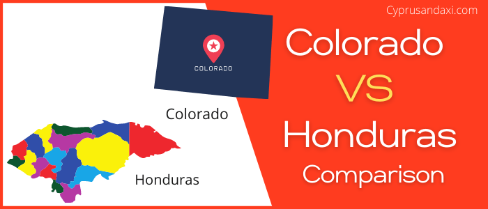Is Colorado bigger than Honduras