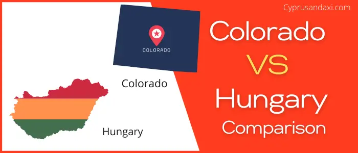 Is Colorado bigger than Hungary