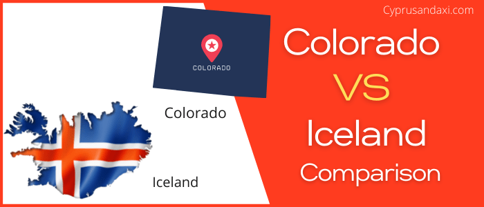 Is Colorado bigger than Iceland