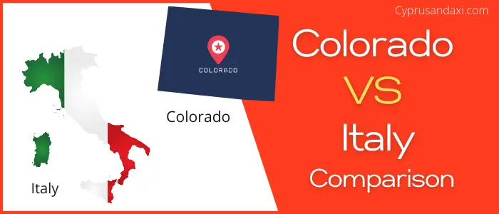 Is Colorado bigger than Italy